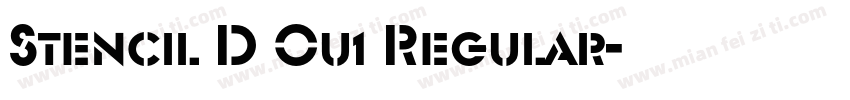 Stencil D Ou1 Regular字体转换